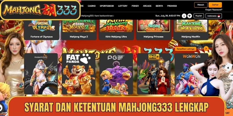 Syarat dan ketentuan Mahjong333 lengkap