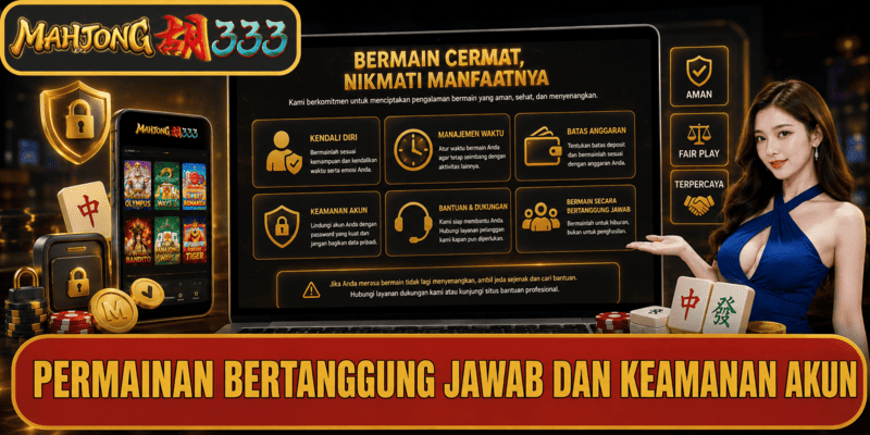 Permainan bertanggung jawab dan keamanan akun Mahjong333